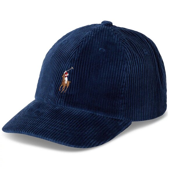 Polo Ralph Lauren Men's Corduroy Ball Cap - American Heritage Royal X - Picture 1 of 3